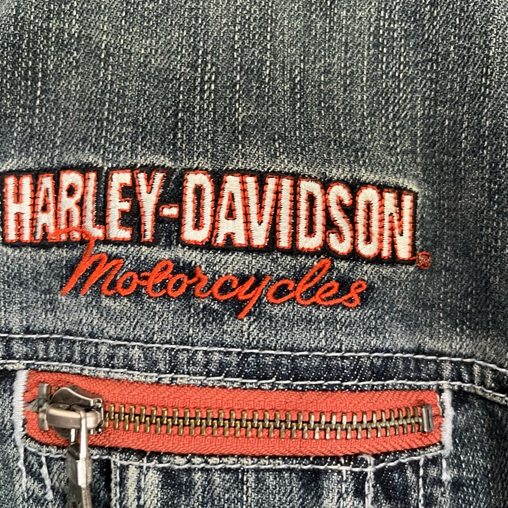 Harley Davidson jean jacket.